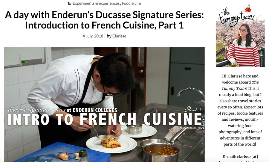 A day with Enderun’s Ducasse Signature Series: Introduction to French Cuisine, Part 1