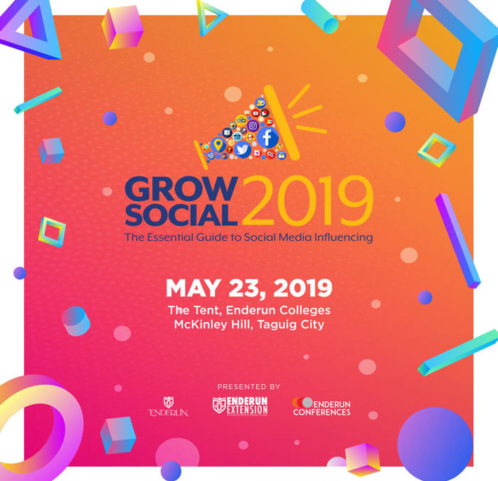 Learn the Ropes of Social Media Influencing with Grow Social 2019 This May