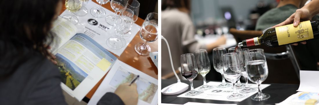 Students attending Enderun Extension's WSET® wine education program in the Philippines.